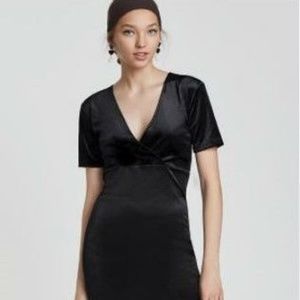 Zara TRF Velvet Midi Dress SZ L
